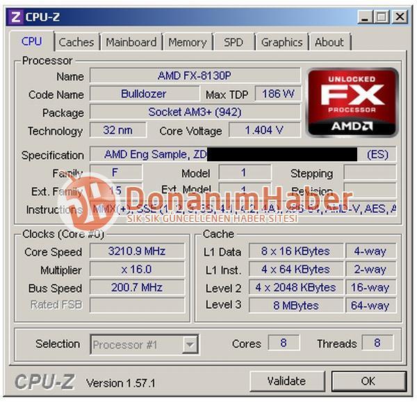 Первые бенчмарки процессора AMD FX-8130P (Bulldozer)